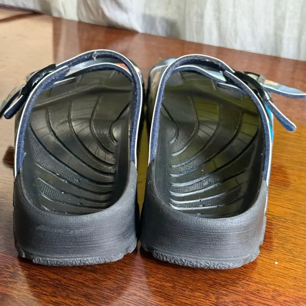 Birki's by Birkenstock Y2K Hawaii Tiki Sandals Colorful Buckle Women Size 41 R - Picture 7 of 12